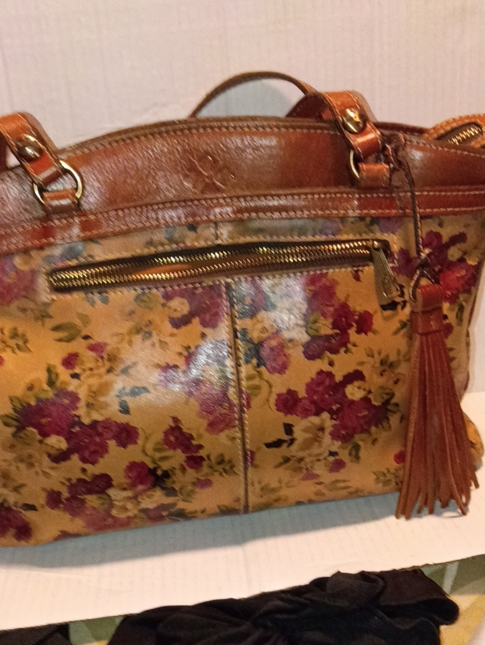 Patricia Nash Poppy Tote Vintage Botanical Garden Floral Bag